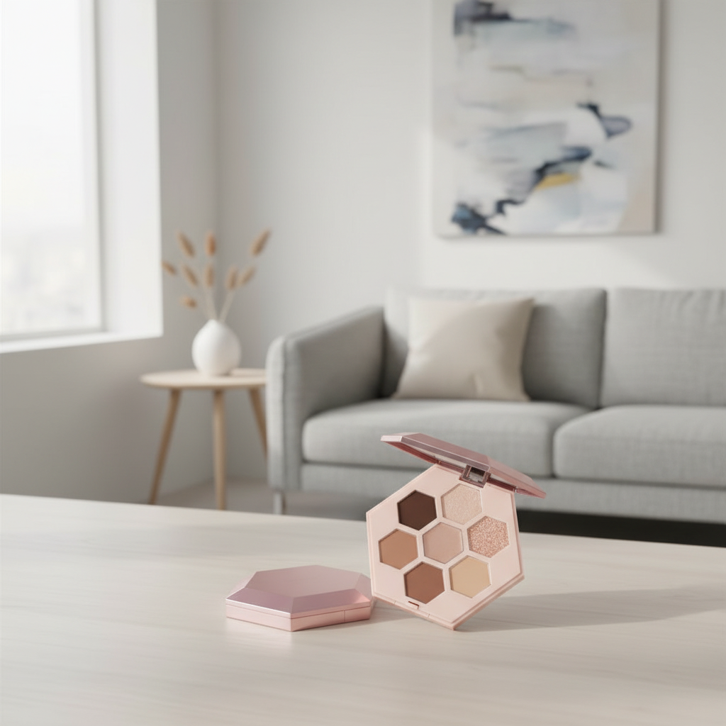 ELROEL - Barely Mood Shadow Palette 01 Brown Mauve - Paletka očních stínů v jemných tónech - 8,7 g