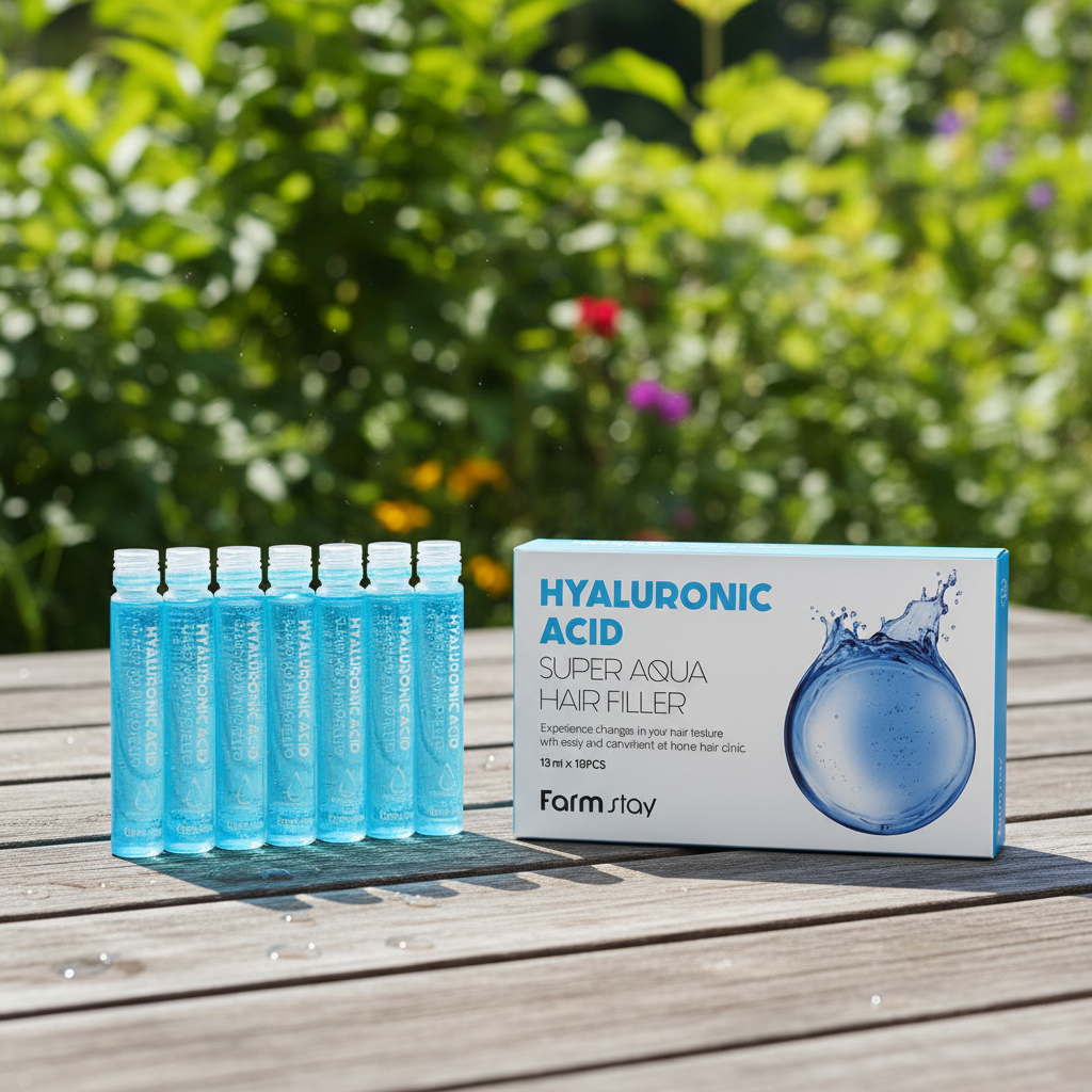 Farm Stay - Hyaluronic Acid Super Aqua Hair Filler - Hydratační ampule na vlasy s kyselinou hyaluronovou - 1ks