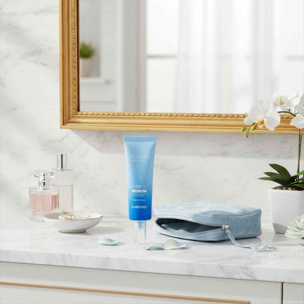 MEDI-PEEL - Aqua Mool Tox Water Fit Sun Serum - Ultra-hydratační opalovací sérum SPF 50 - 50 ml