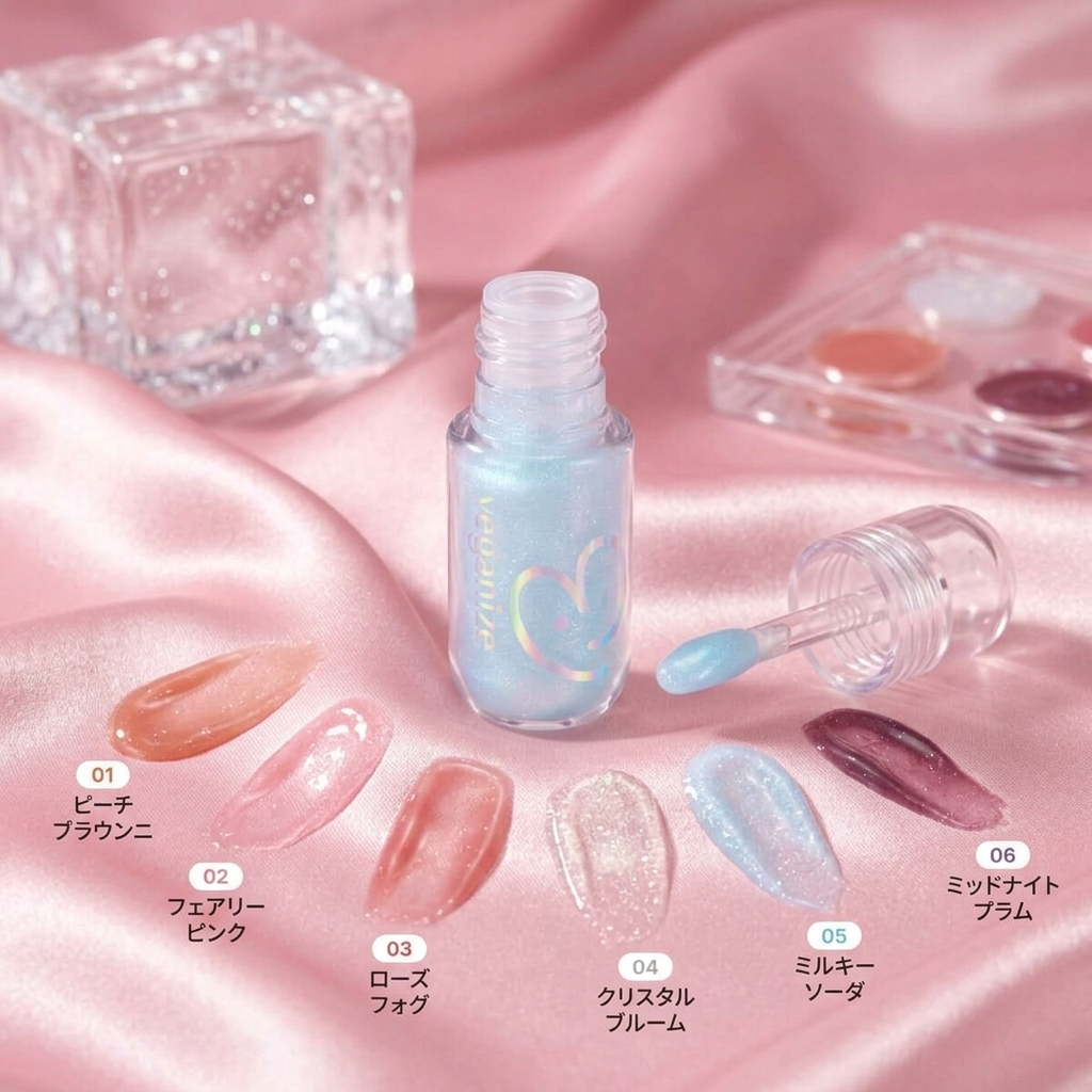 VEGANIZE - 4D Jewelshine Lip Oil Pearl Gloss 05 Milky Soda - Třpytivý olej na rty s perleťovým leskem - 4 g