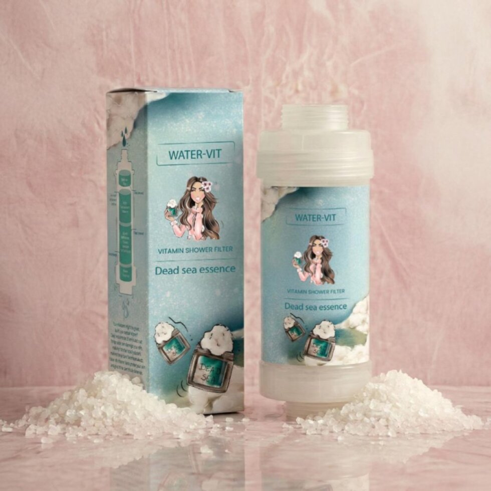 KOREJSKÁ KRÁSA - Vitamin Shower Filter - Vitaminový filtr do sprchy - DEAD SEA SALT - 1ks