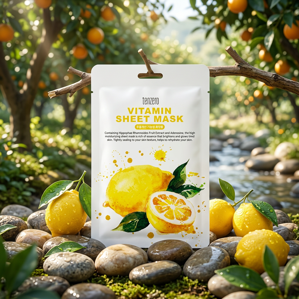 TENZERO - Vitamin Sheet Mask - Plátýnková vitamínová maska - 25 ml