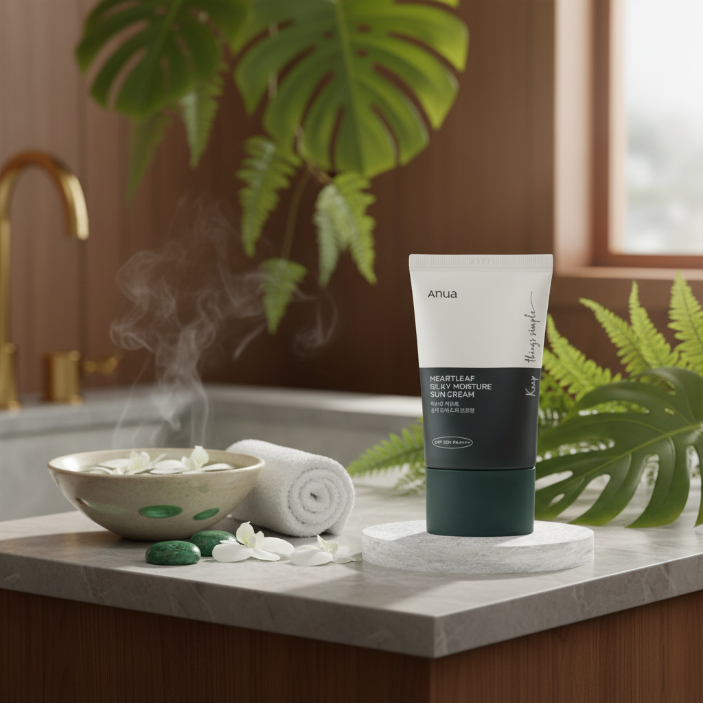 ANUA - Heartleaf Silky Moisture Sun Cream SPF50+/PA++++ - Hydratační SPF krém - 50 ml
