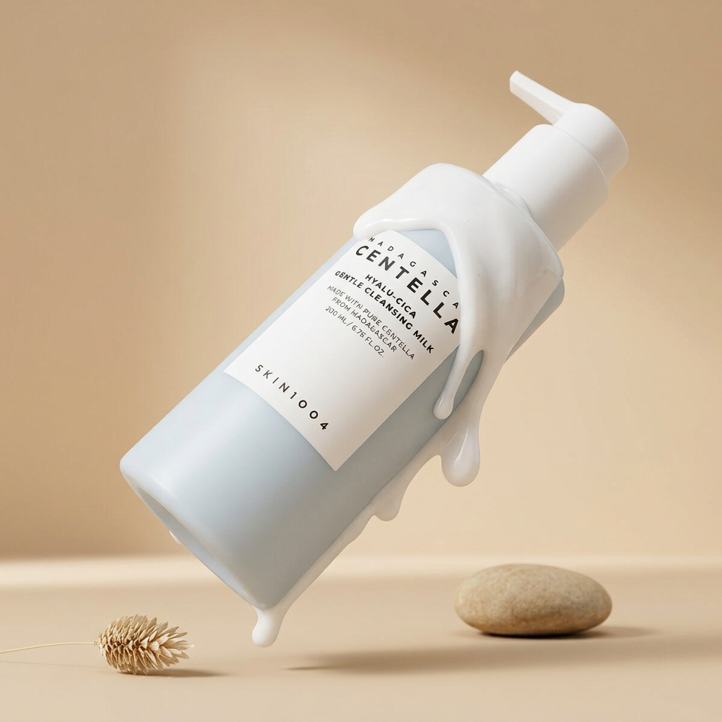 SKIN1004 - Madagascar Centella Hyalu-Cica Gentle Cleansing Milk - Jemné čisticí mléko s Centellou a kyselinou hyaluronovou - 200 ml