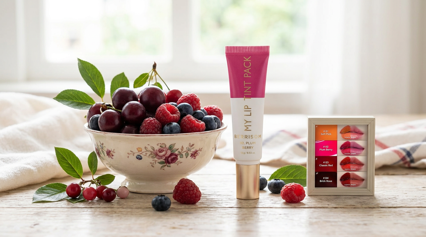 BERRISOM - My Lip Tint Pack 02 Plumb Berry - Zabarvený, slupovací tint na rty - 15 g