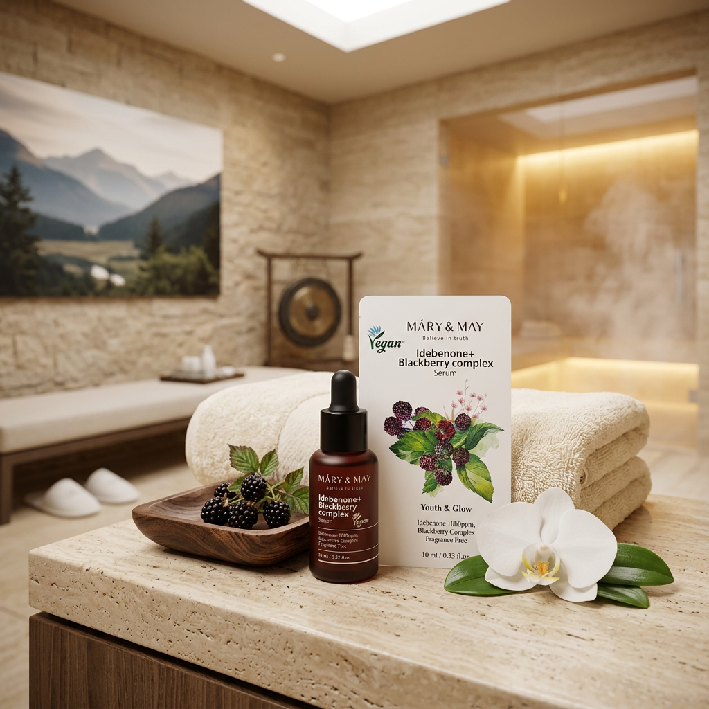 Mary & May - Idebenone + Blackberry Complex Serum Seoul Edition - Sérum s idebenonem a komplexem z ostružin - 10 ml