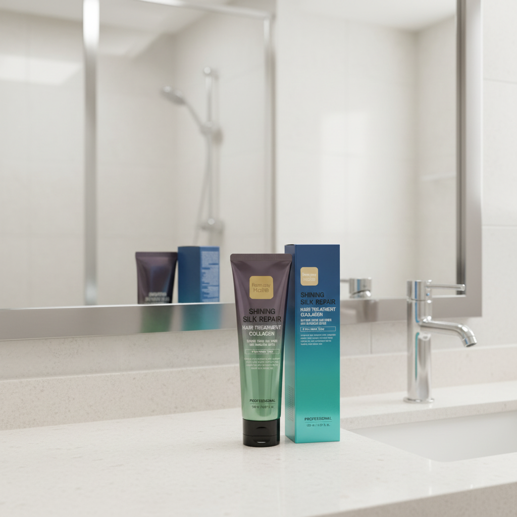 Farm Stay - Shining Silk Repair Hair Treatment Collagen - Opravná maska na poškozené vlasy - 150 ml