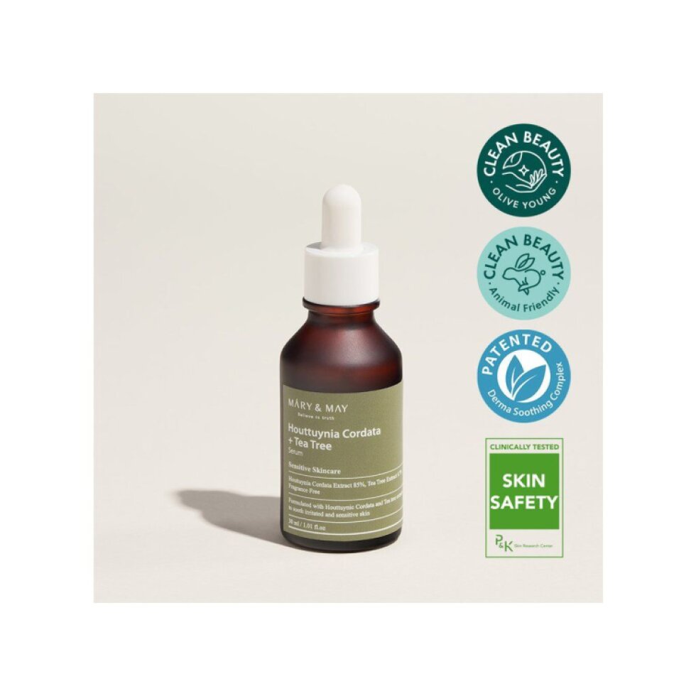Mary & May - Houttuynia Cordata + Tea Tree Serum - Zklidňující sérum - 30 ml