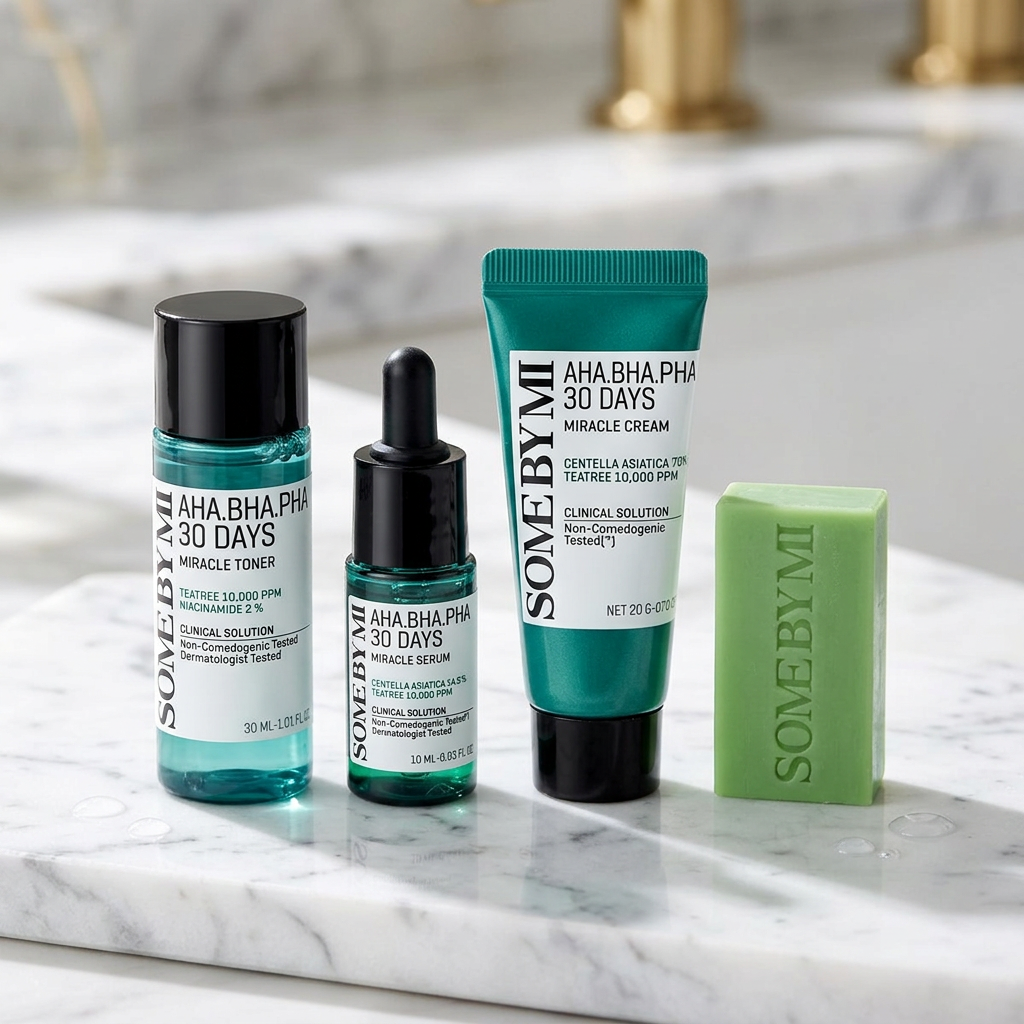 SOME BY MI - AHA, BHA, PHA 30 Days Miracle Stater Kit - Sada produktů pro problematickou pleť