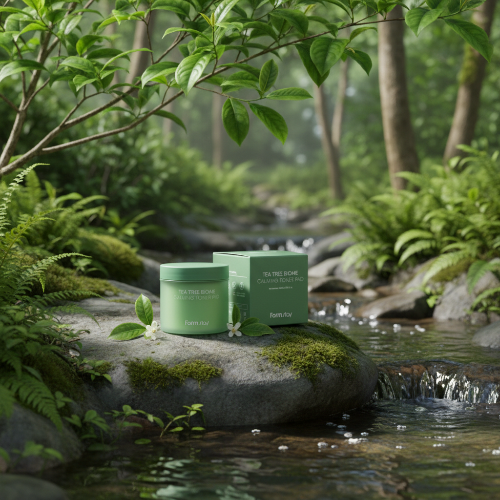 Farm Stay - Tea Tree Biome Calming Toner Pad - Zklidňující tamponky - 70ks