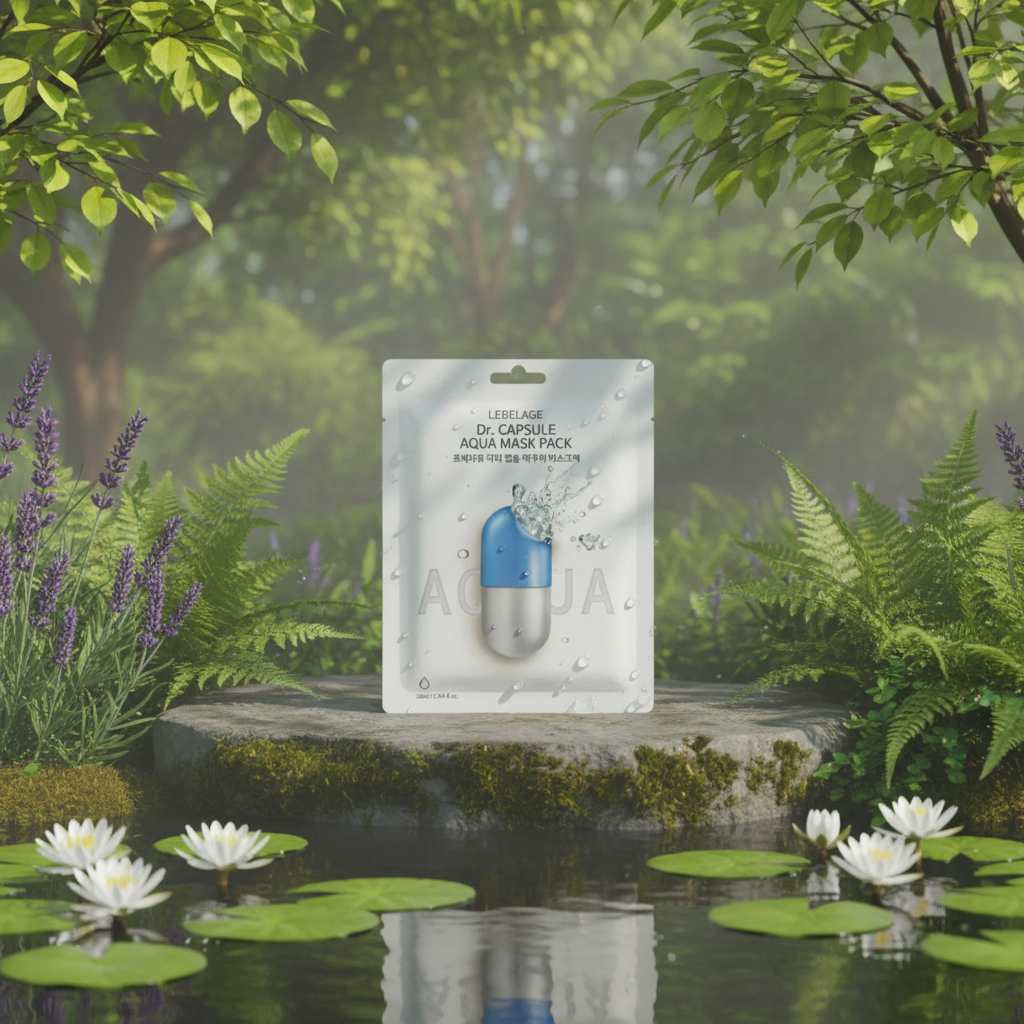LEBELAGE - Capsule Aqua Mask Pack - Obnovující plátýnková maska s mořskými minerály - 28 ml