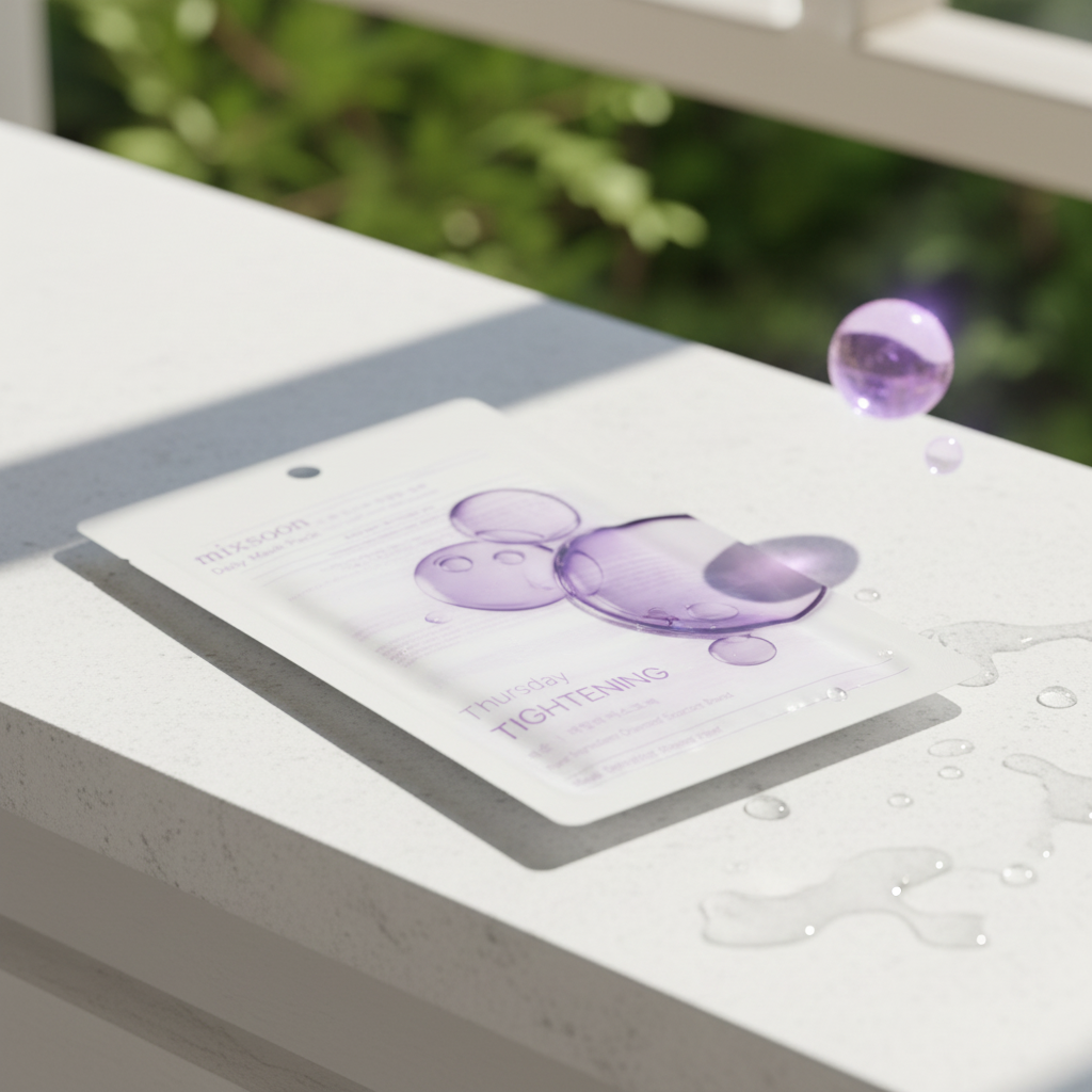 MIXSOON - Daily Mask Pack Thursday Tightening - Plátýnková maska s retinolem a peptidy pro liftingovou péči - 20 ml