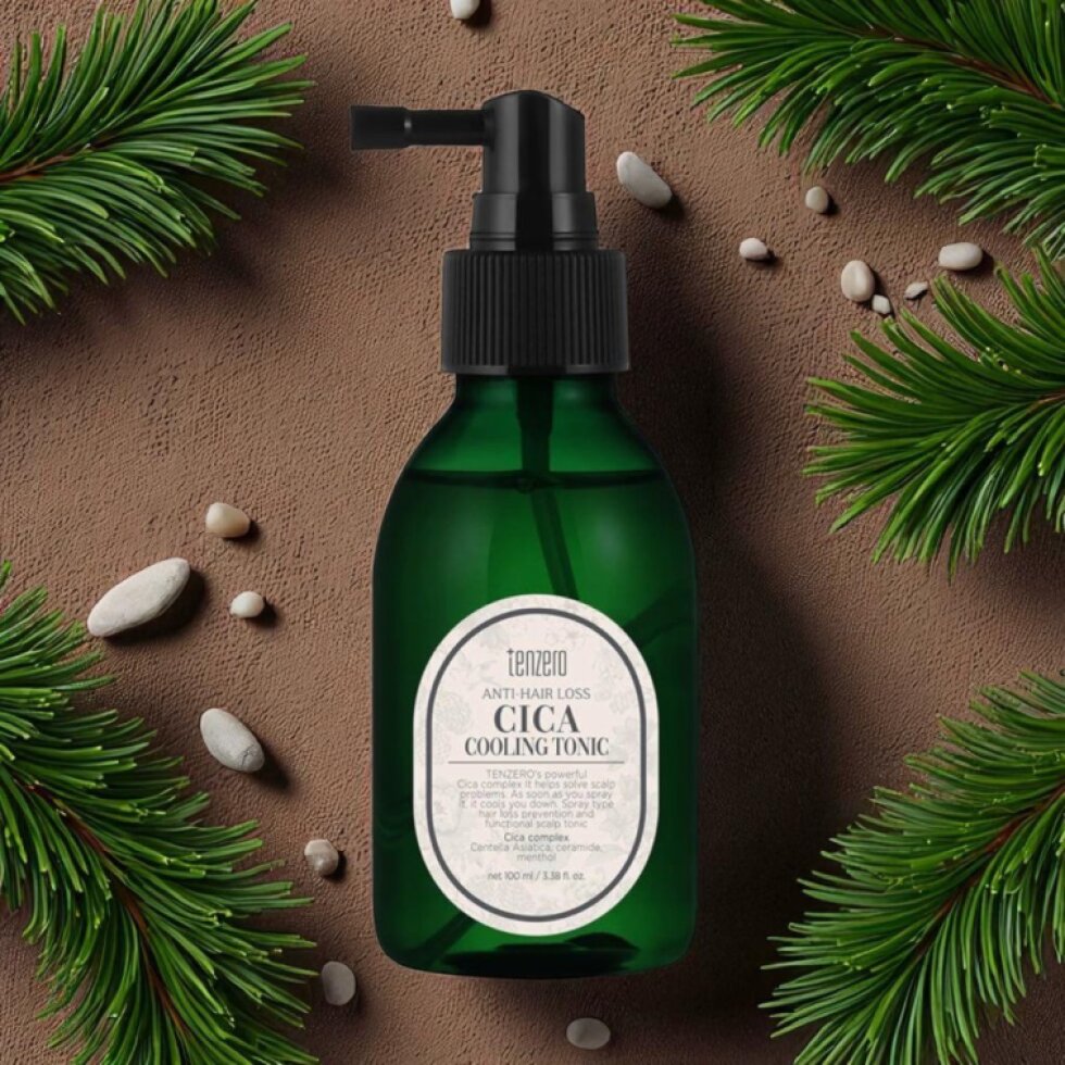 TENZERO - Anti-hair Loss Cica Cooling Tonic - Chladivý tonikum proti vypadávání vlasů s CICA - 100 ml