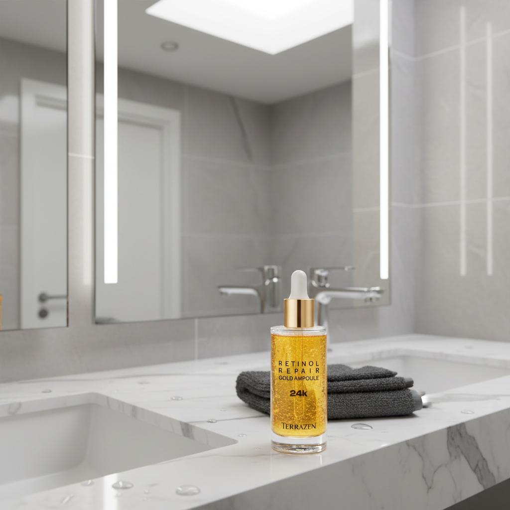 TERAZZEN - Retinol Repair Gold Ampoule - Omlazující sérum s retinolem a zlatem - 50 ml