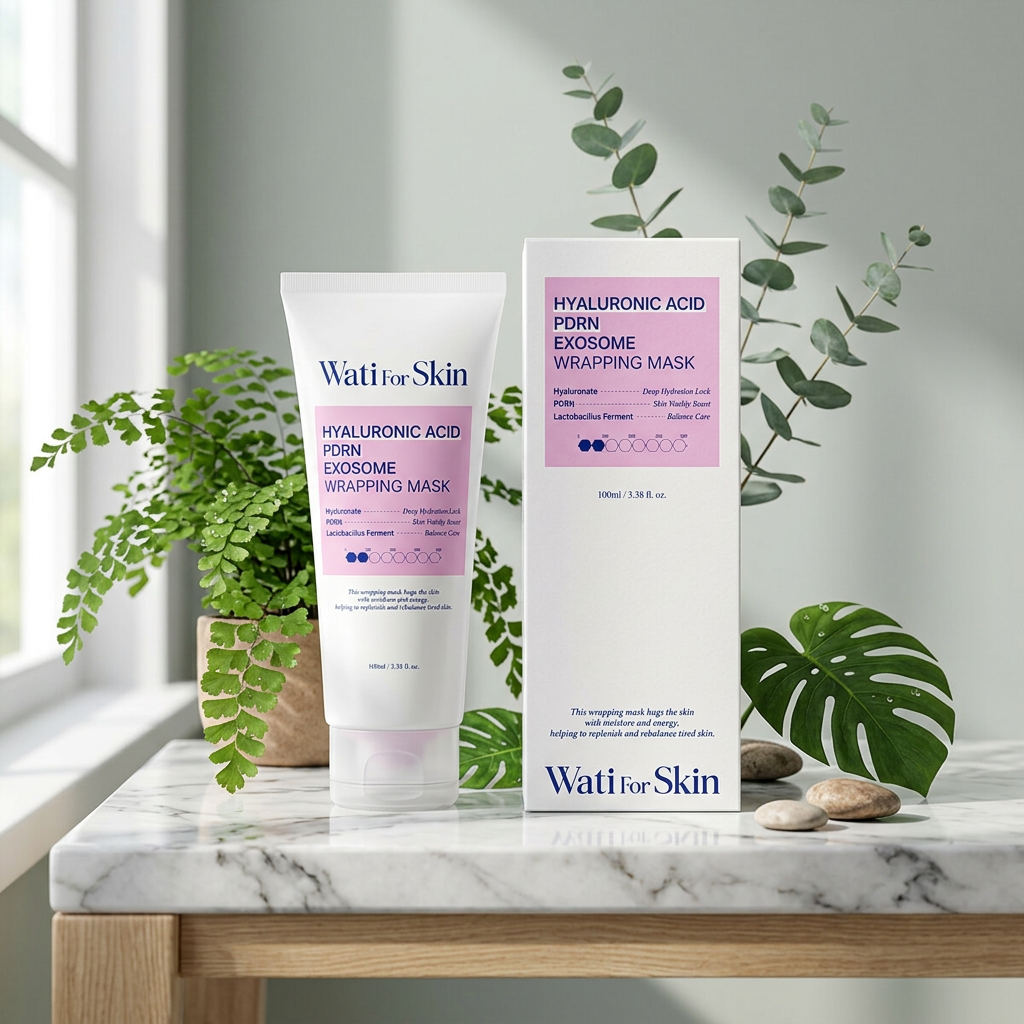 WATI FOR SKIN - Hyaluronic Acid PDRN Exosome Wrapping Mask - Hydratační slupovací maska s PDRN a exosomy - 100 ml