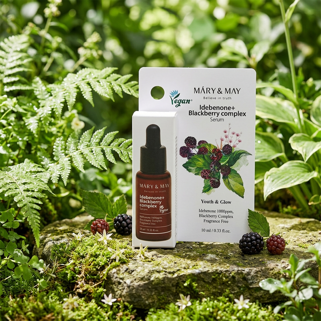 Mary & May - Idebenone + Blackberry Complex Serum Seoul Edition - Sérum s idebenonem a komplexem z ostružin - 10 ml