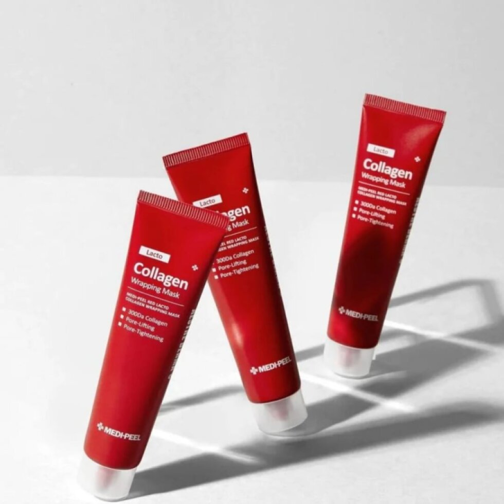 MEDI-PEEL - Lacto Collagen Wrapping Mask - Slupovací kolagenová maska - 15 ml