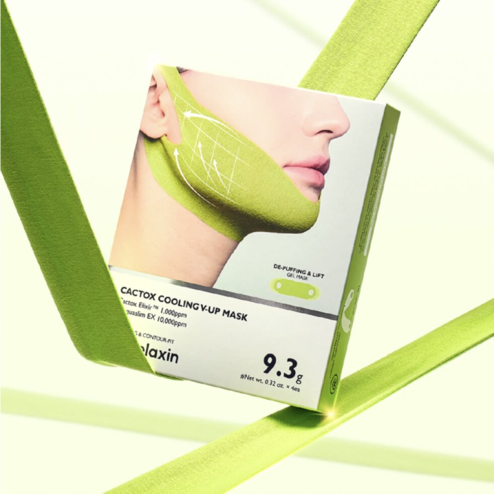 DR. MELAXIN - Cactox Cooling V-UP Mask - Zpevňující maska pro kontury obličeje - 1ks / 9.3 g