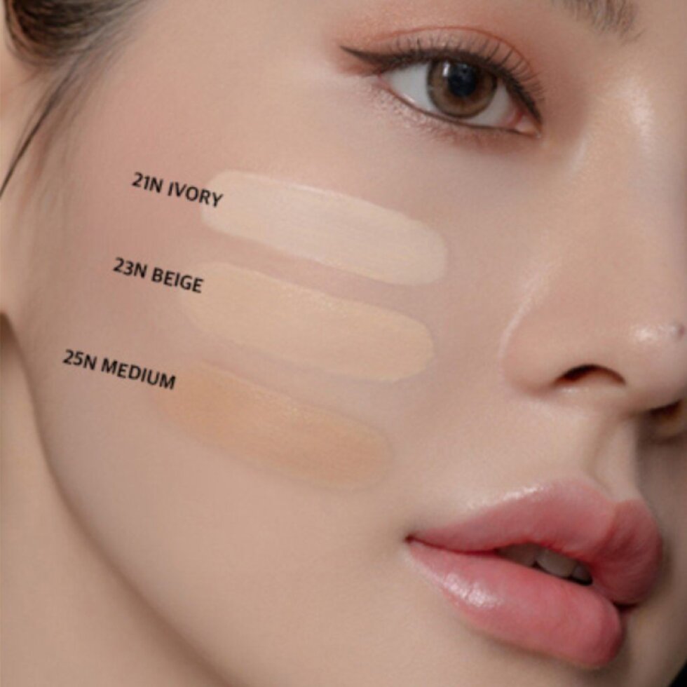 B.O.M. - Cover Flex Cushion SPF50+ PA+++ #21N Ivory - Make-up cushion s SPF - 15 g