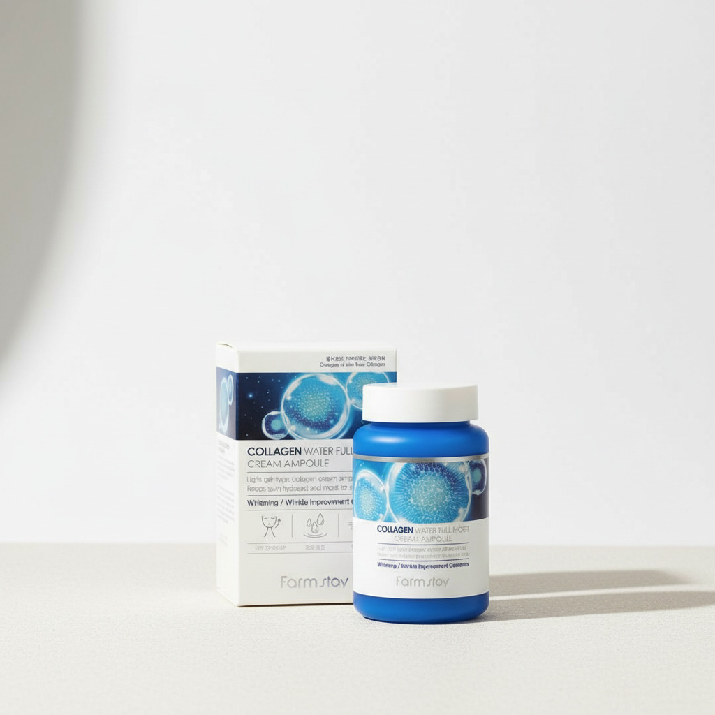 Farm Stay - Collagen Water Full Moist Cream Ampoule - Kolagenový krém - 250 ml