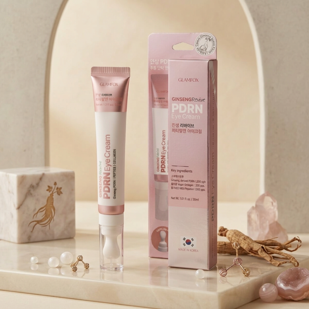 GLAMFOX - Ginseng Revive PDRN Eye Cream - Obnovující oční krém se ženšenem a PDRN - 30 ml