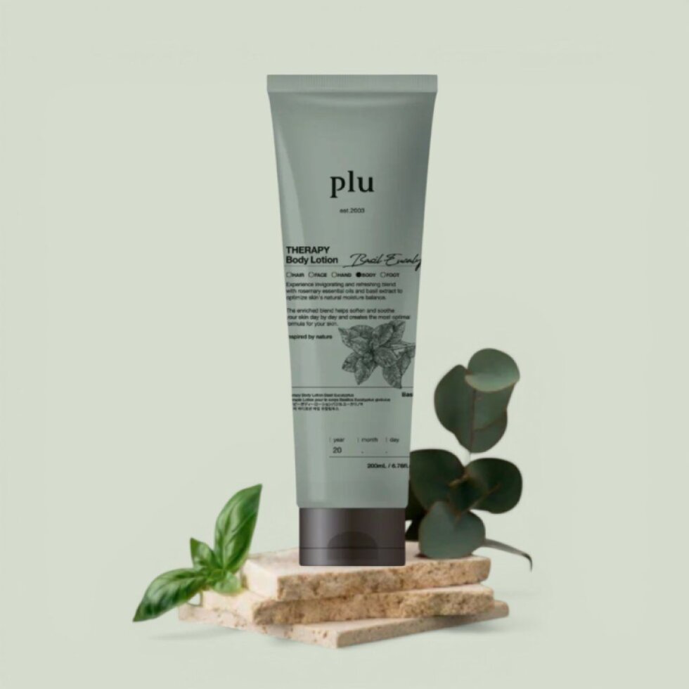 PLU - Aroma Body Lotion Basil Eucalyptus - Aromatické tělové mléko s bazalkou a eukalyptem - 200 ml