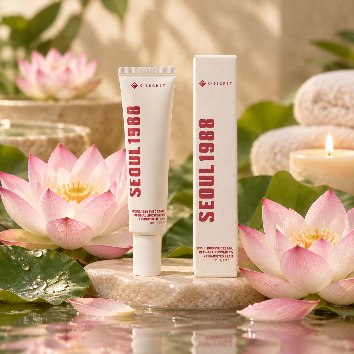 KSECRET - SEOUL 1988 Eye Cream : Retinal Liposome 4% + Fermented Bean - SEOUL 1988 Oční krém: 4% retinal v liposomech + fermentované fazole - 30 ml