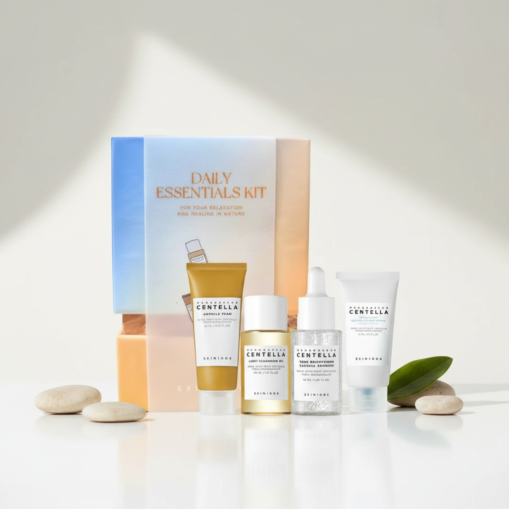 SKIN1004 - Daily Essential Kit - Set produktů základní péče s centellou - 4 ks