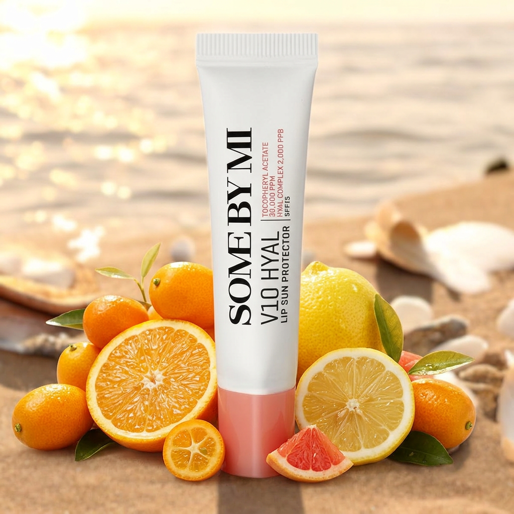 SOME BY MI - V10 HYAL Lip Sunprotection SPF15 - Ochranný balzám na rty s SPF15 odstín ROSSY - 7 ml