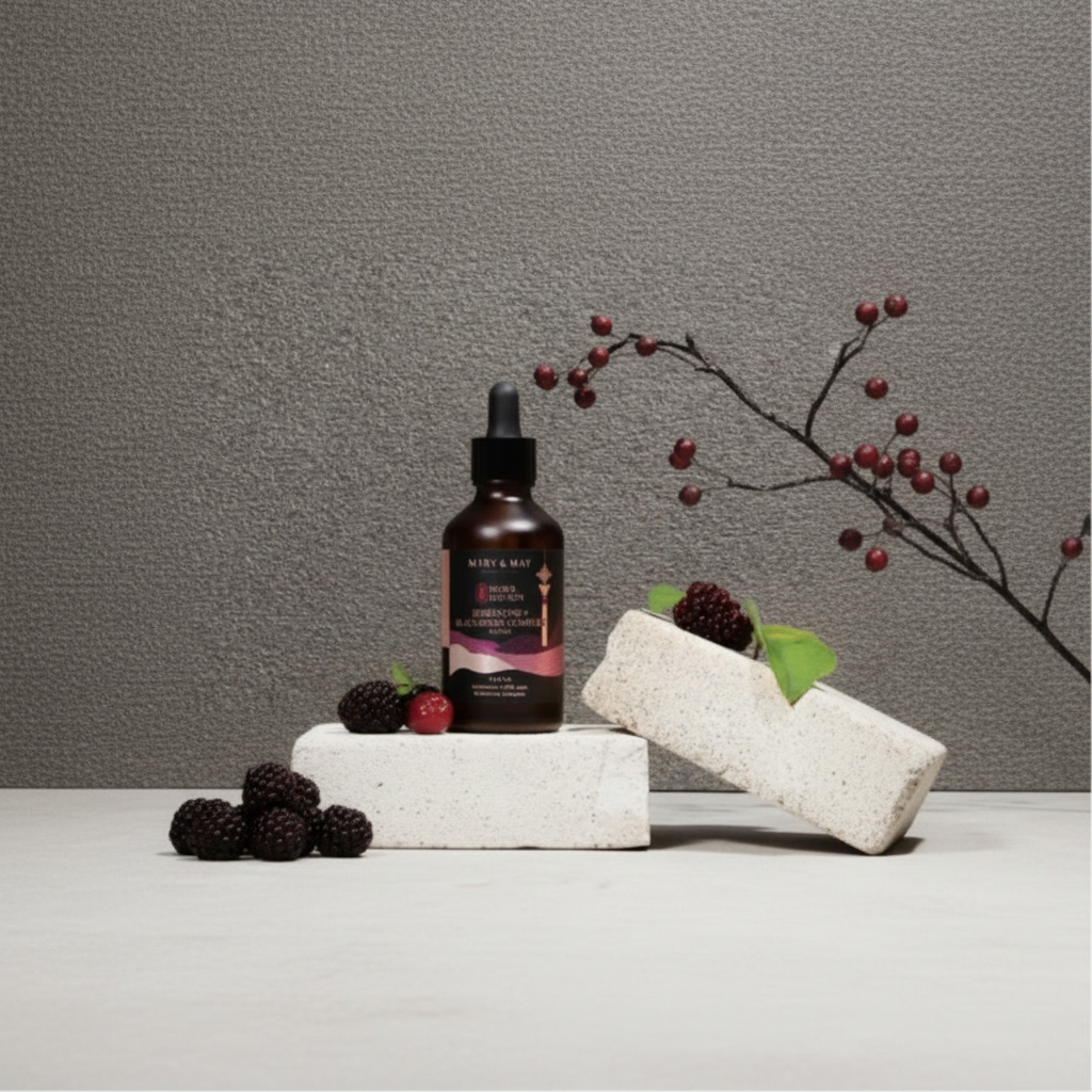 Mary & May - Idebenone + Blackberry Complex Serum Seoul Edition - Sérum s idebenonem a komplexem z ostružin - 80 ml