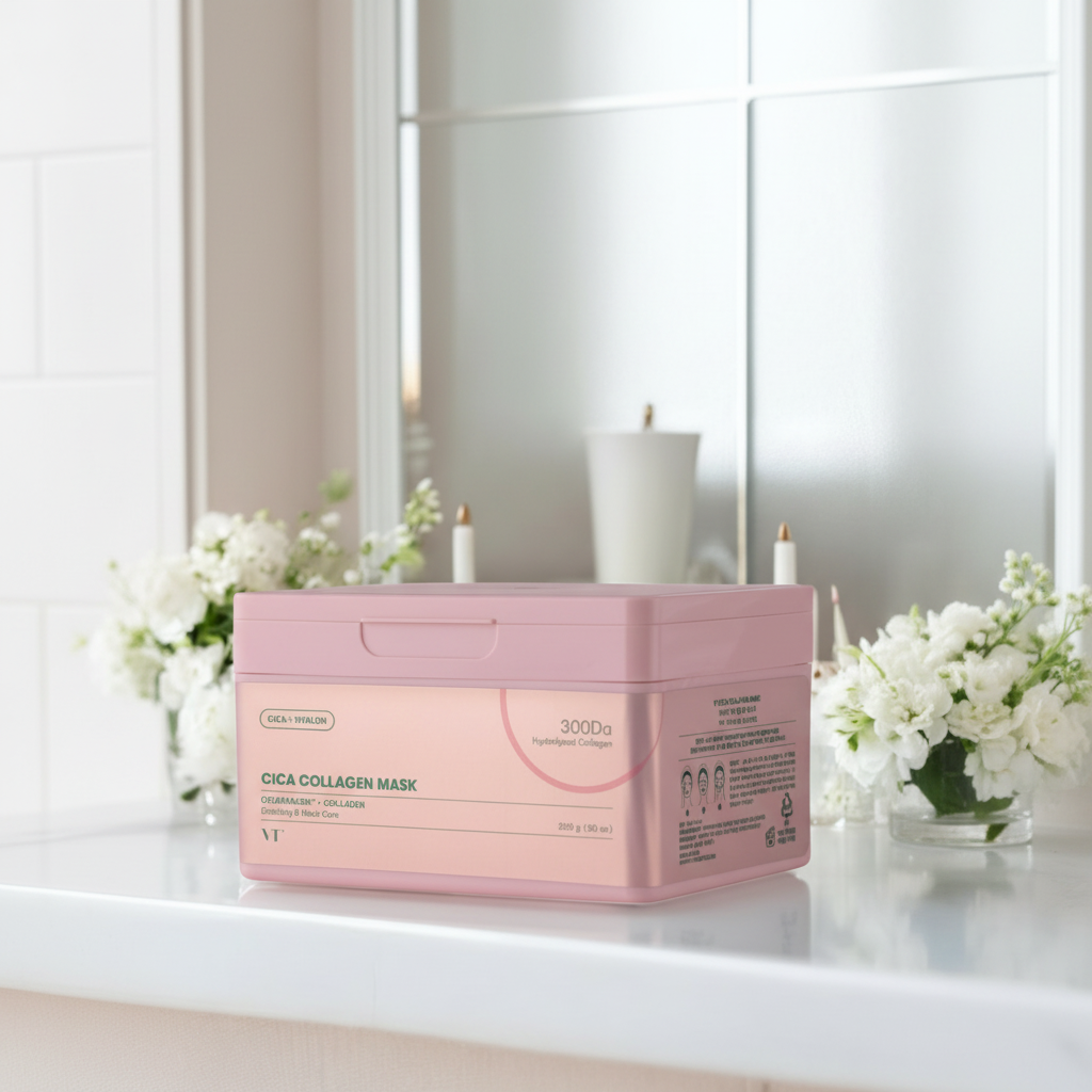 VT - Cica Collagen Mask - Zpevňující kolagenové plátýnkové masky s centelou - 30ks/ 320 g