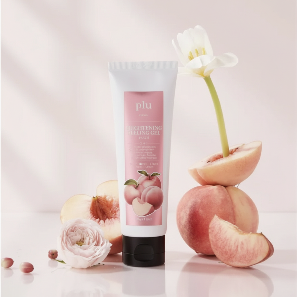 PLU - Glowing Facial Peeling Gel Peach - Rozjasňující pleťový peelingový gel s broskví - 100 ml