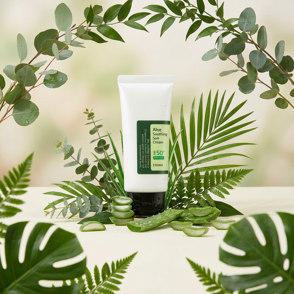 COSRX - Aloe Soothing Sun Cream - zklidňující opalovací krém s aloe vera 50 ml