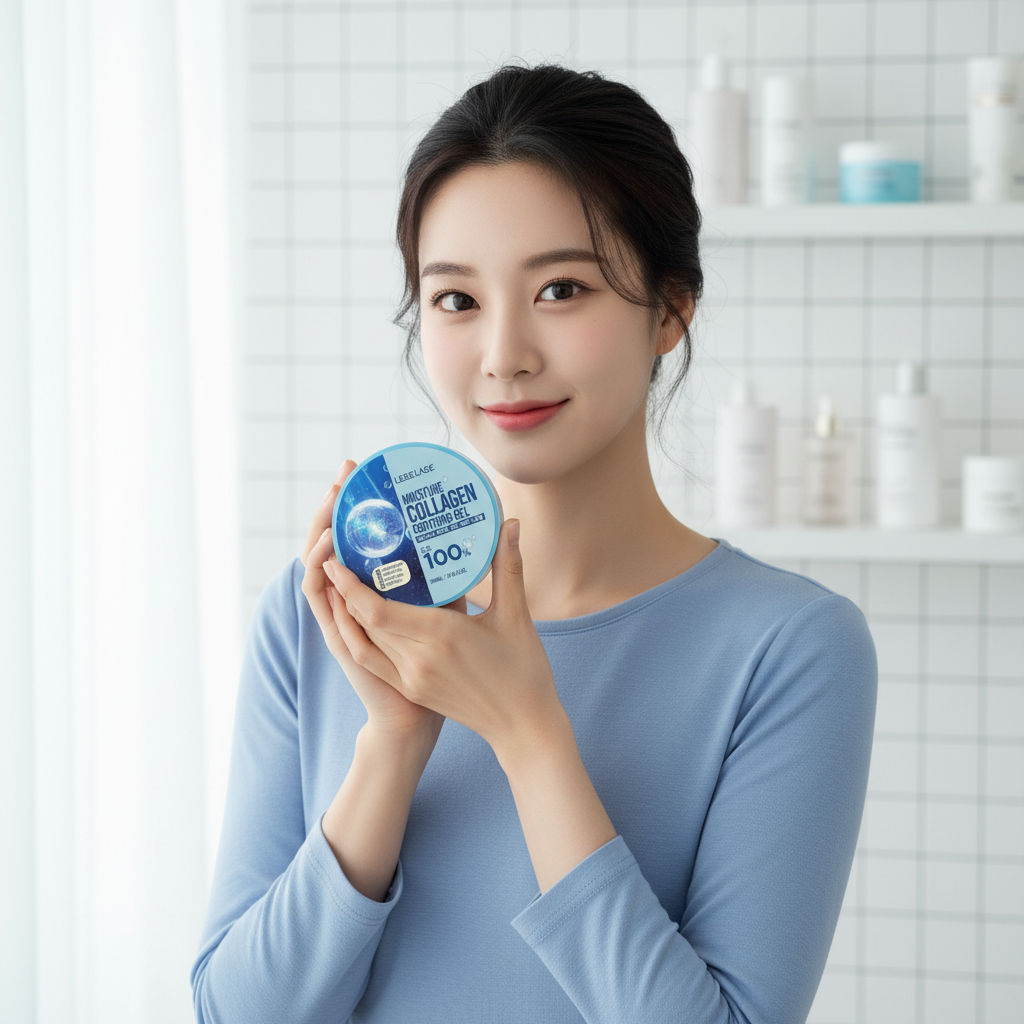 LEBELAGE - Moisture Collagen Purity 100% Soothing Gel - Univerzální osvěžující a zjemňující kolagenový gel - 300 ml