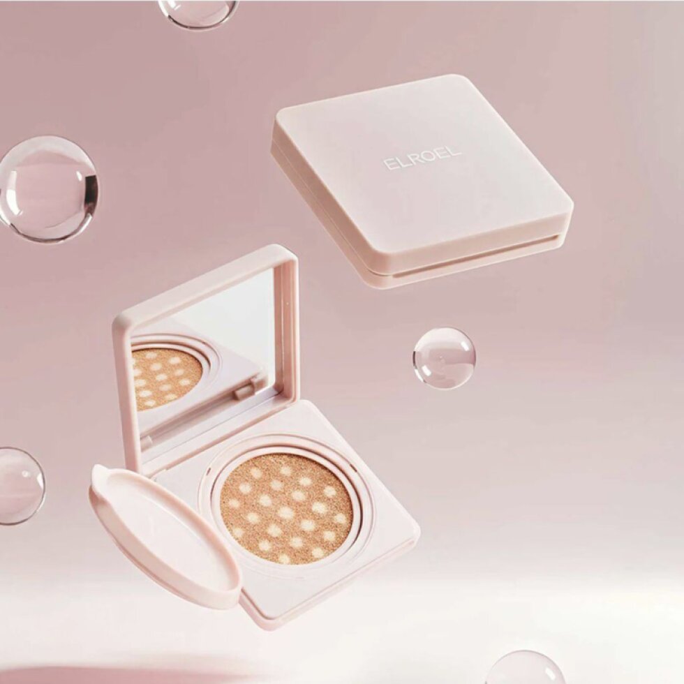 ELROEL - Dot Ampoule Cushion 23 Natural Beige - Cushion make-up s pečujícími složkami a PDRN v odstínu 23 NATURAL BEIGE - 15 g