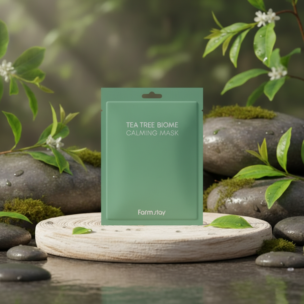 Farm Stay - Tea Tree Biome Calming Mask - Zklidňující plátýnková maska s Tea Tree - 23 ml