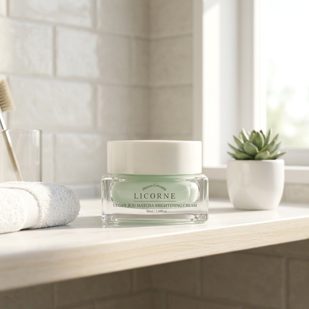 LICORNE - Vegan Jeju Matcha Brightening Cream - Veganský rozjasňující krém s jeju matchou - 50 ml