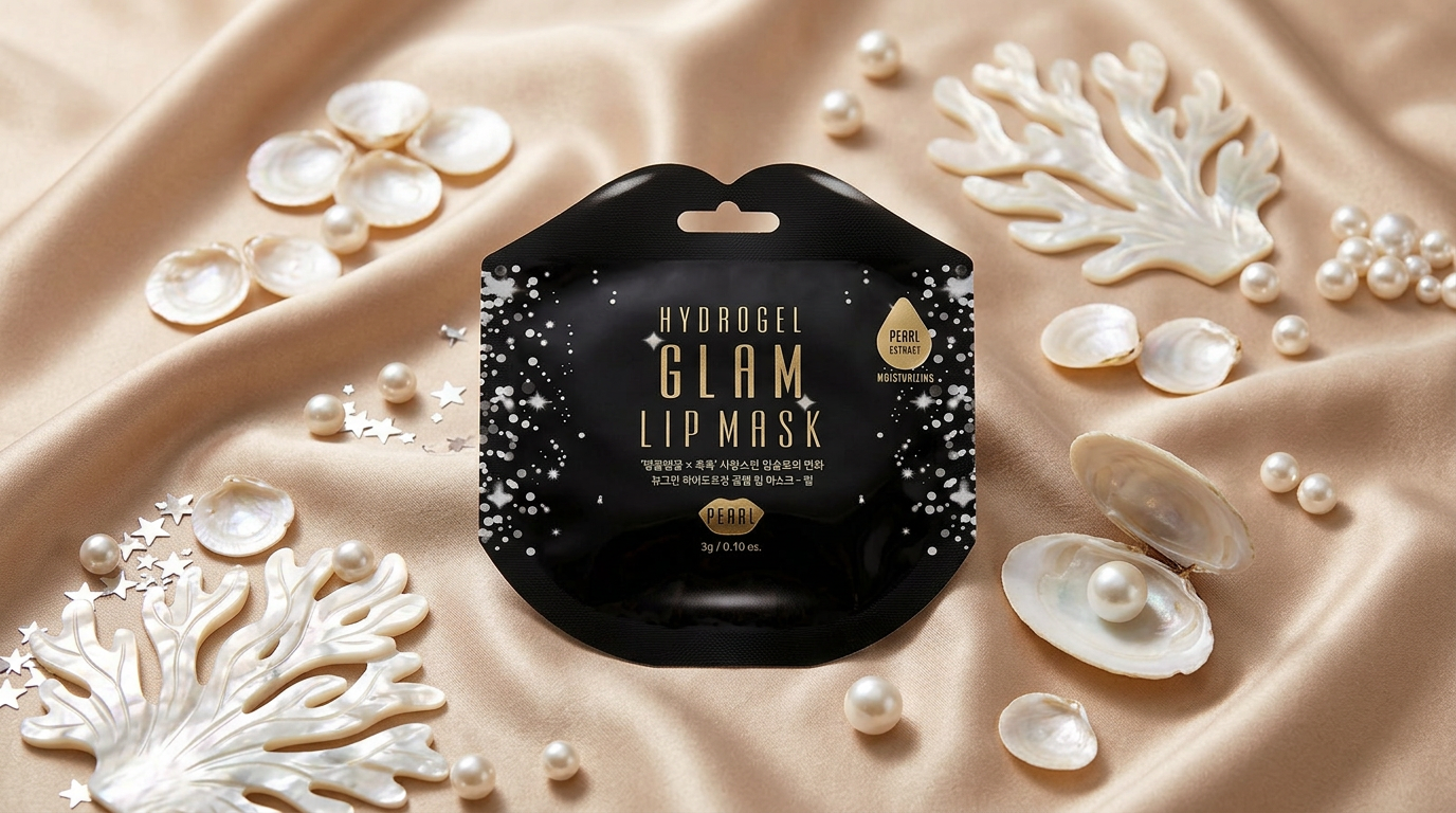 Beauugreen - Glam Lip Mask Pearl - Hydrogelová maska na rty - 1ks