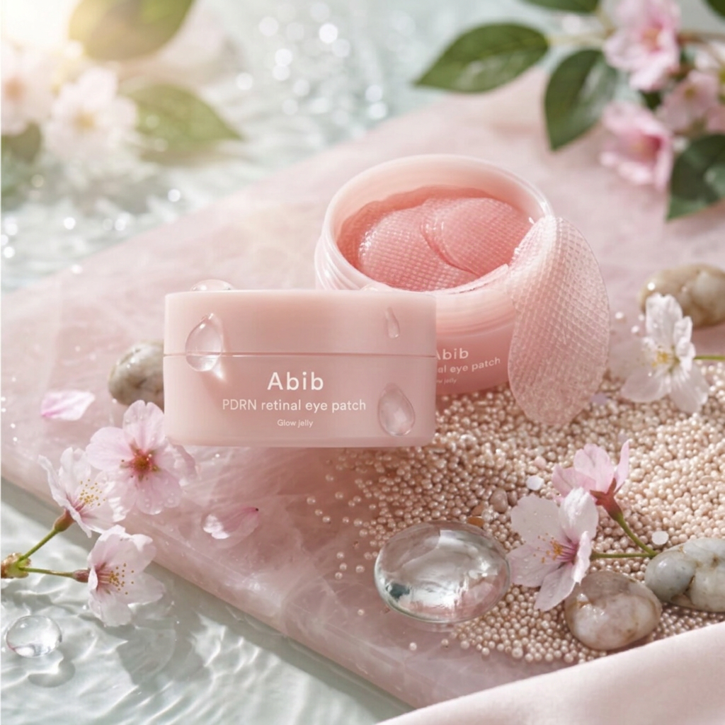 Abib - PDRN Retinal Eye Patch Glow Jelly - Rozjasňující gelové oční náplasti s PDRN a retinalem - 84 g