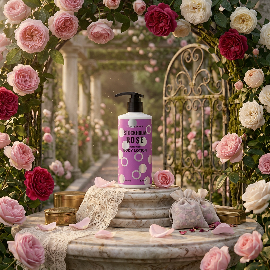 DUFT & DOFT - Stockholm Rose Perfumed Body Lotion - Parfémované tělové mléko Stockholm Rose - 300 ml
