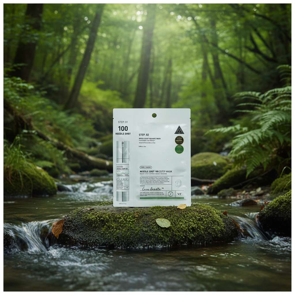 VT - Reedle Shot 100 2 Step Mask - Dvoufázová pleťová maska s mikrojehličkami - 25 g,1,5 g