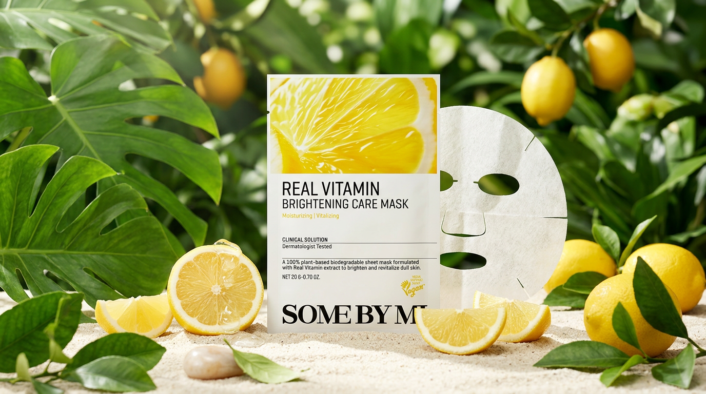 SOME BY MI - Real Vitamin Brightening Care Mask - Rozjasňující plátýnková maska - 20 g