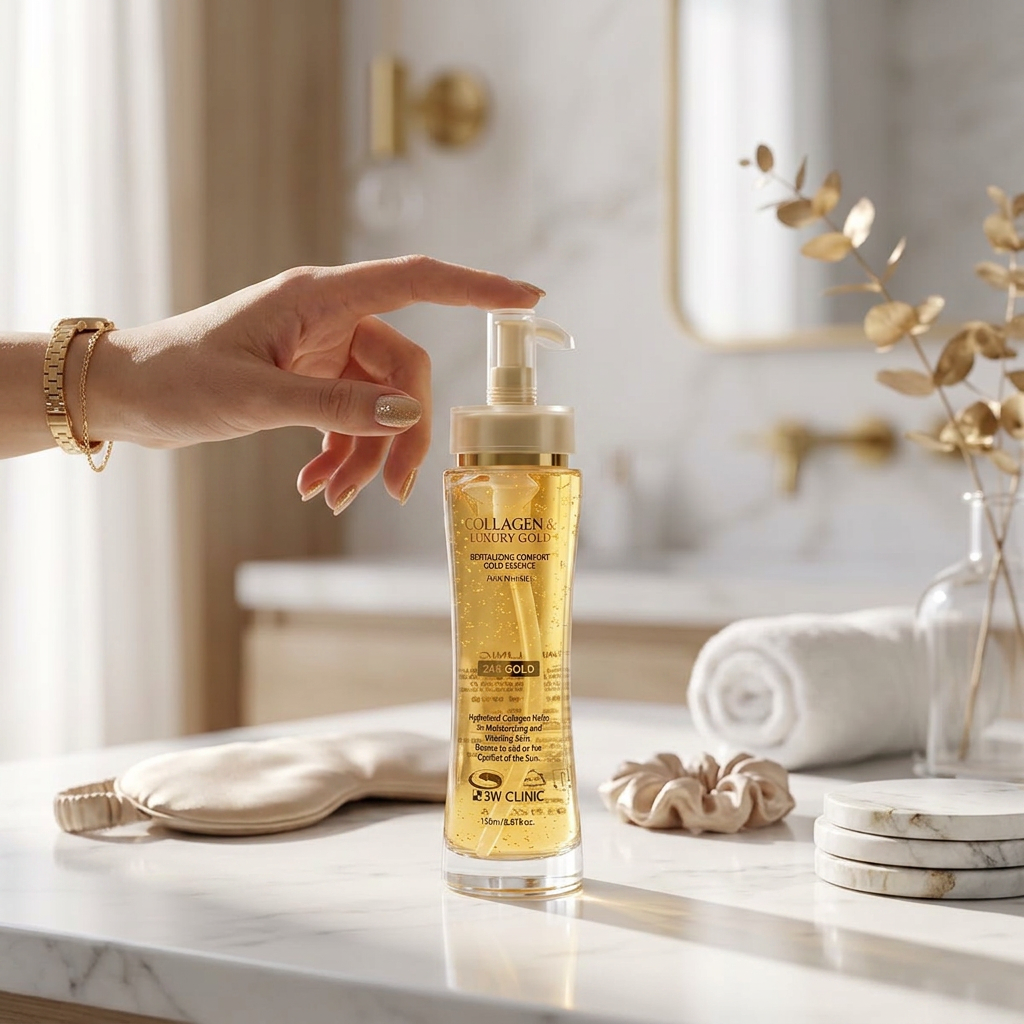 3W CLINIC - Collagen & Luxury Gold Hair Mist - Vlasová mlha s kolagenem a luxusním zlatem - 210 ml