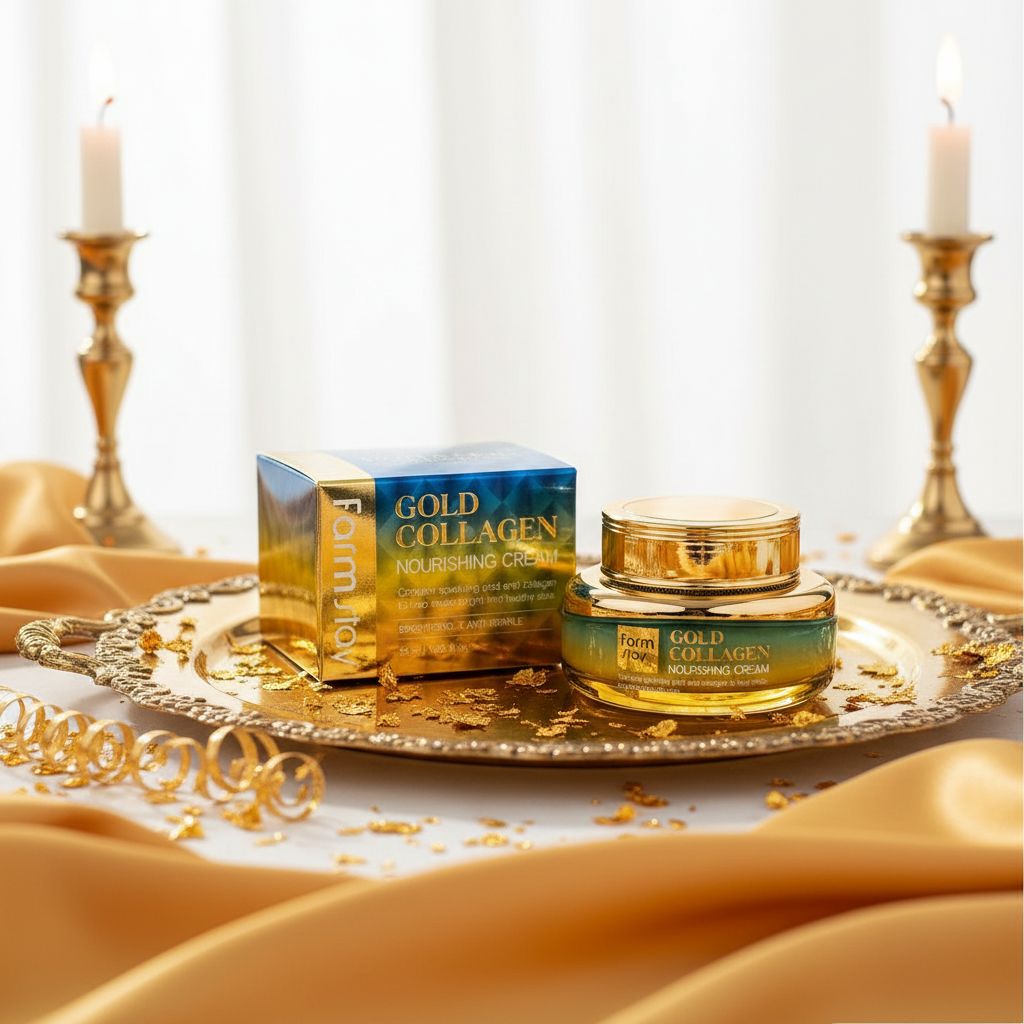 Farm Stay - Gold Collagen Nourishing Cream - Vyživující krém s kolagenem 55ml