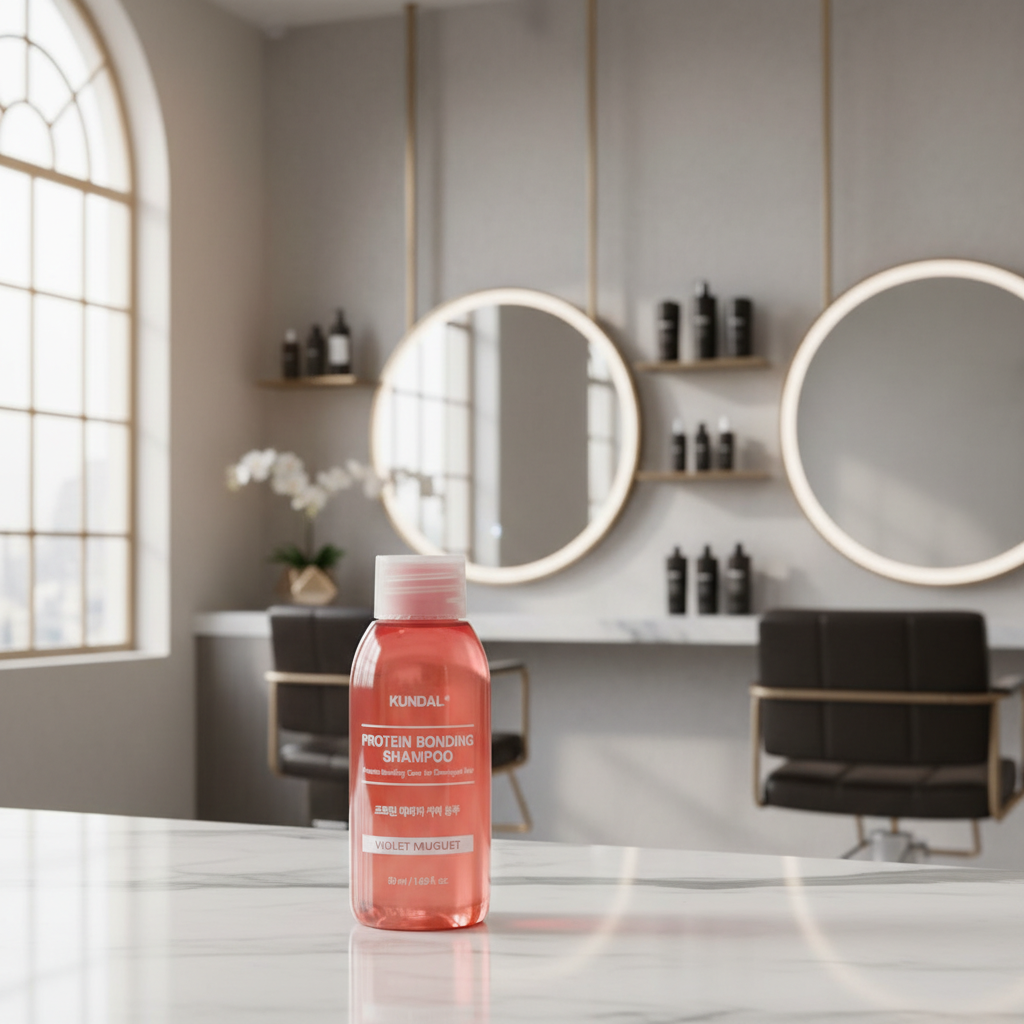 KUNDAL - Protein Bonding Care Shampoo - Proteinový šampon VIOLET MUGUET - 50 ml