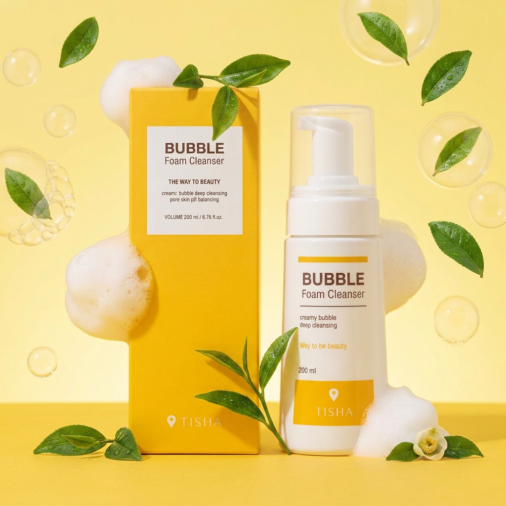 TISHA - Bubble Foam Cleanser - Čisticí bublinková pěna - 200 ml