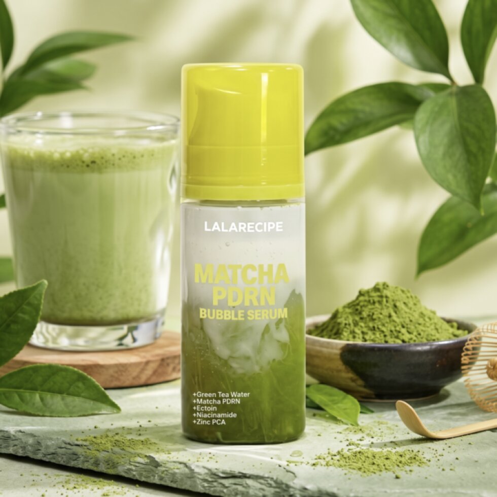 LALARECIPE - Matcha PDRN Bubble Serum – Pěnivé pleťové sérum s matchou a PDRN- 95 ml