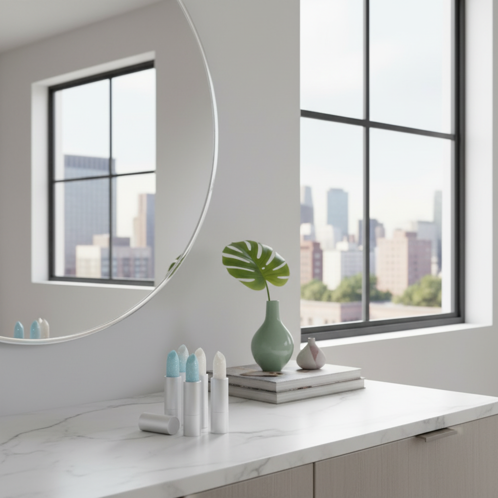 UNLEASHIA - Glacier Vegan Lip Balm - Veganský balzám na rty v odstínu BLUE LAGOON - 19 g