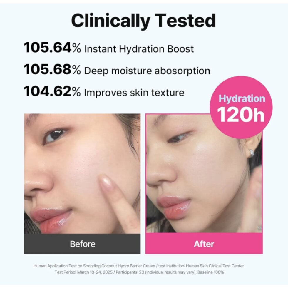 SOONDING - Coconut Hydro Barrier Cream - Hydratační bariérový krém s kokosem - 80 ml