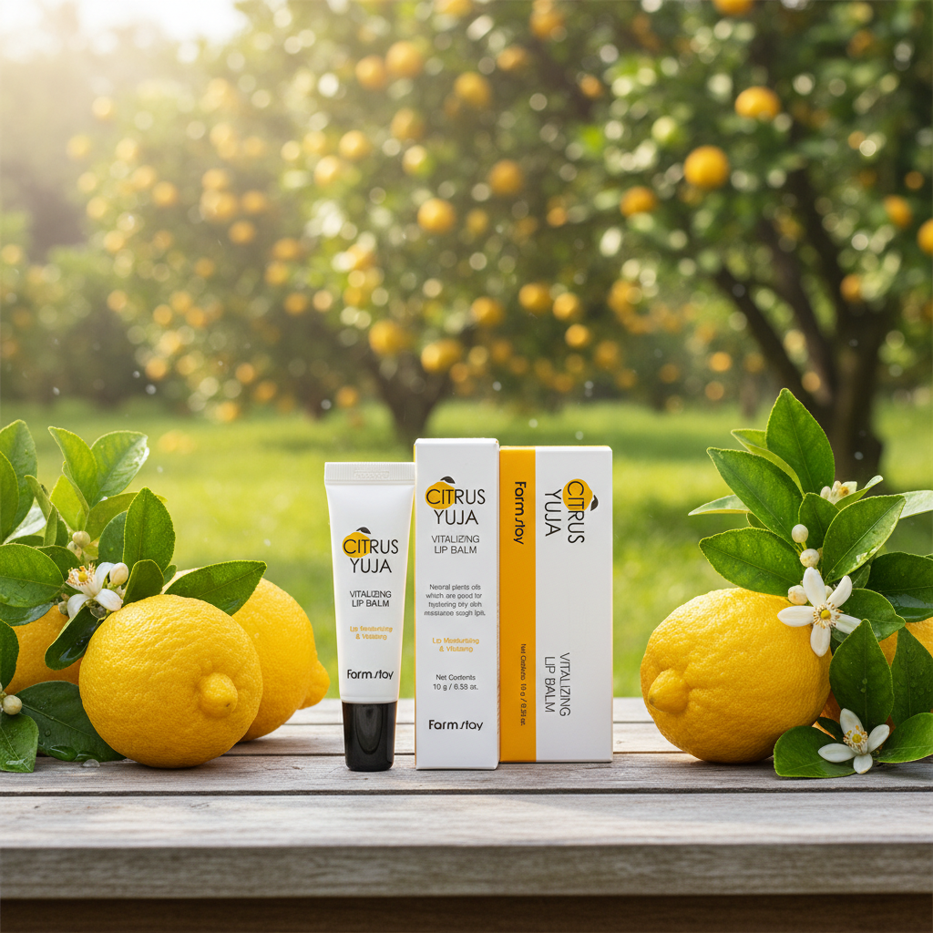 Farm Stay - Citrus Yuja Vitalizing Lip Balm - Vyživující balzám na rty - 10 g